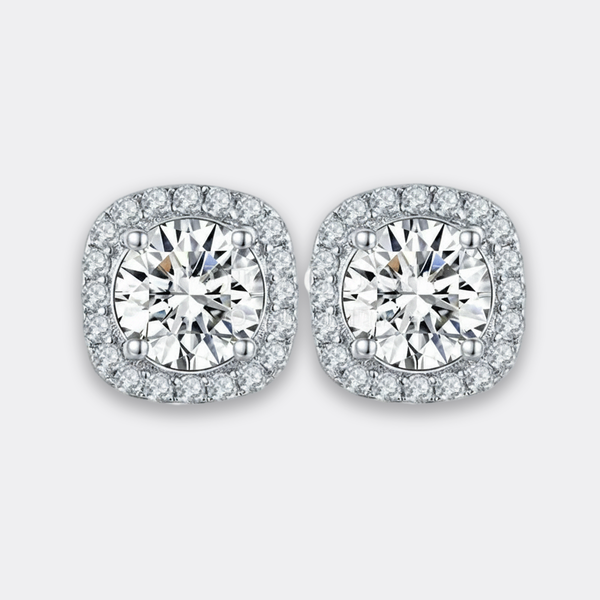 Round Halo Studs