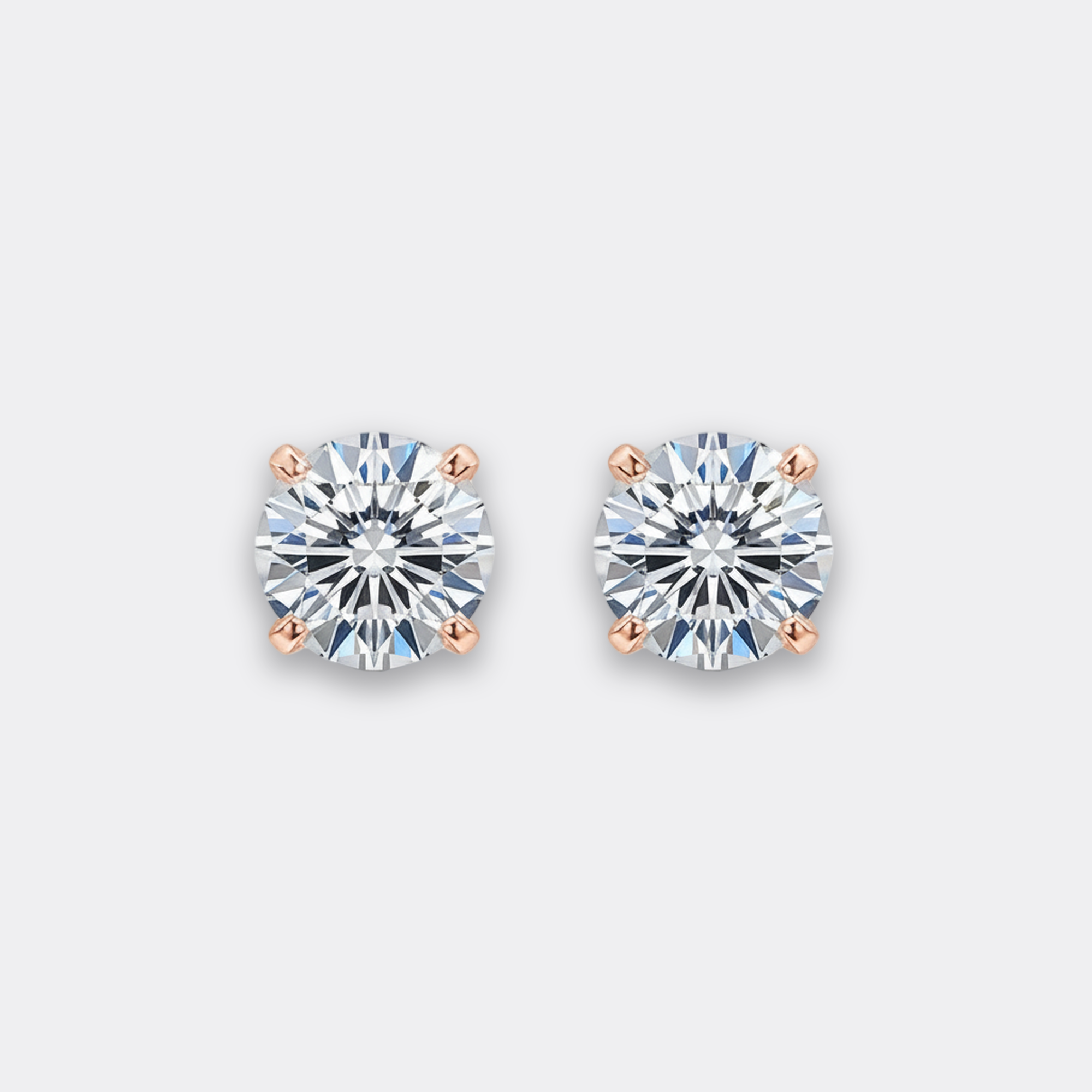 0.8ct Round Studs