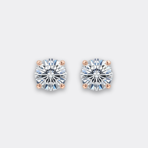0.8ct Round Studs