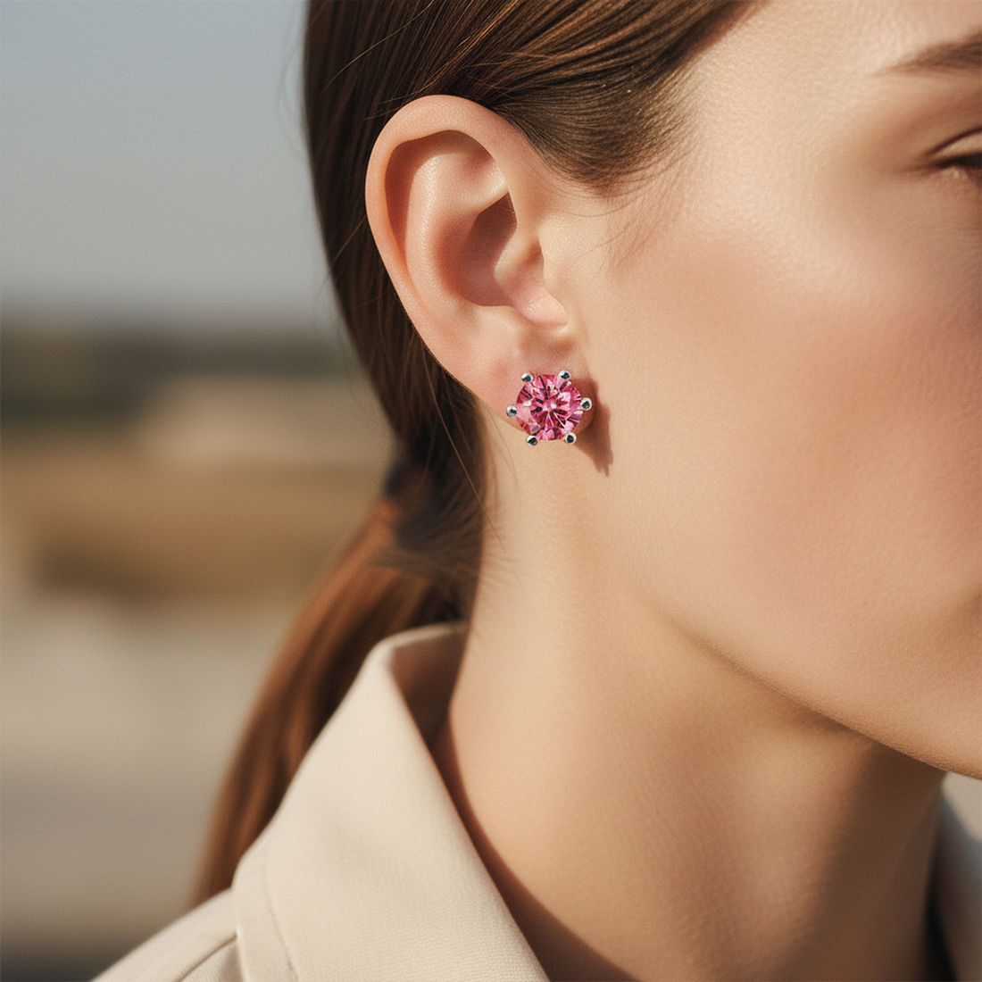 Rose Round Studs — image 3